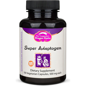 Dragon Herbs Super Adaptogen Support Well-Being, Mood, Immune Function, Strong Adaptive Response  (100 Capsules,500 Mg)”
