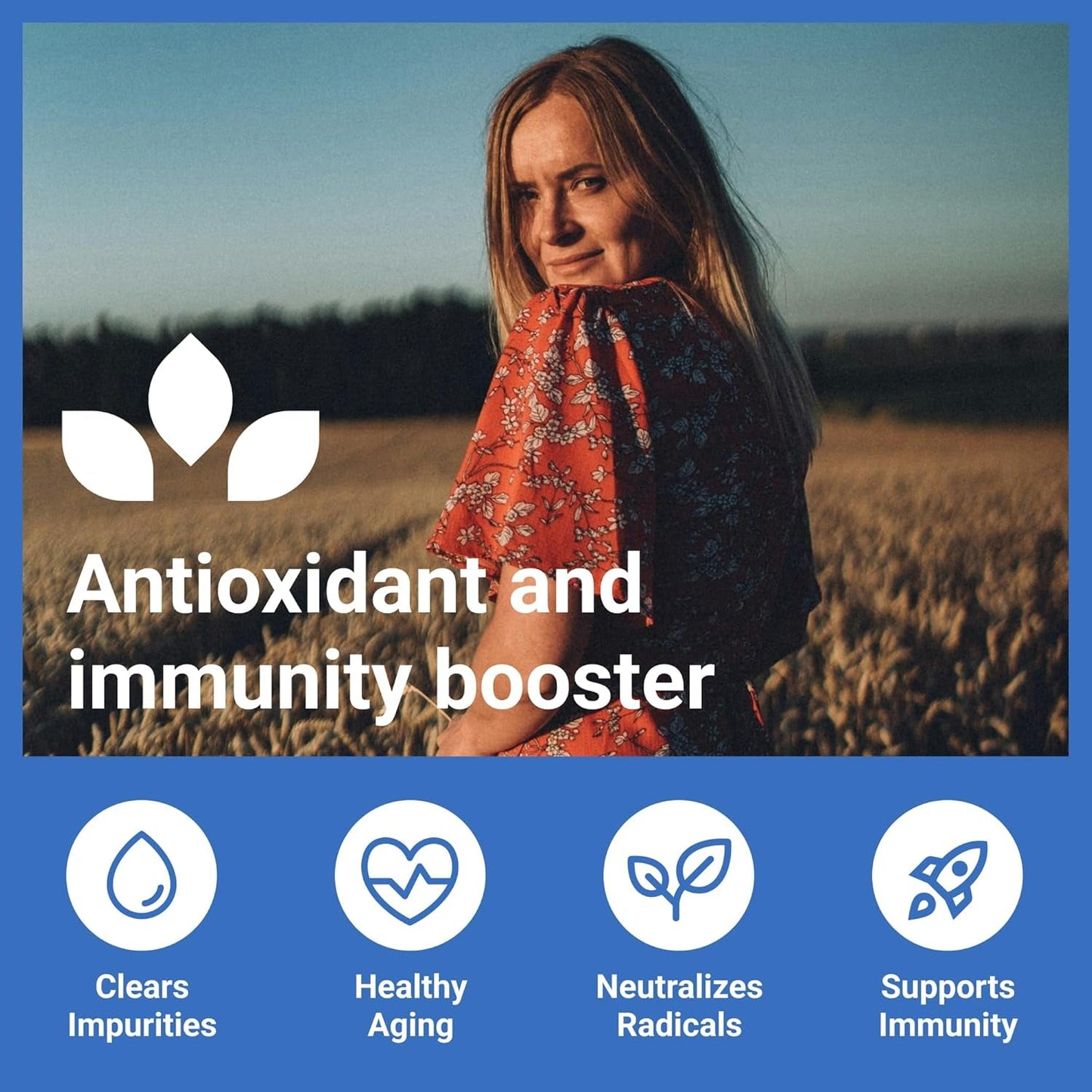 Premium Glutathione - Reduced Glutathione 500Mg - Antioxidant Support - Liver Support - 60 Capsules