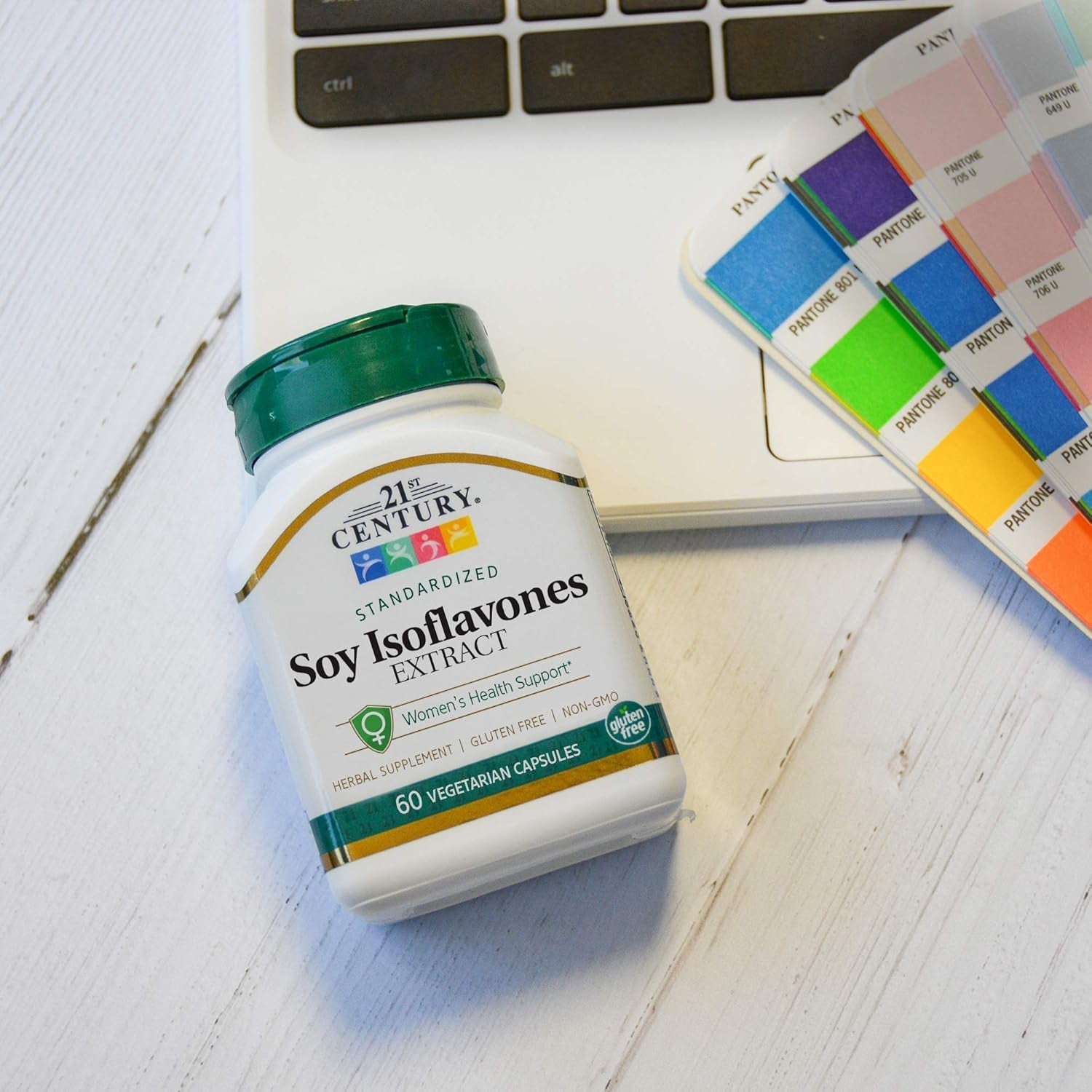 21St Century Soy Isoflavones Veg Capsules, 60Count