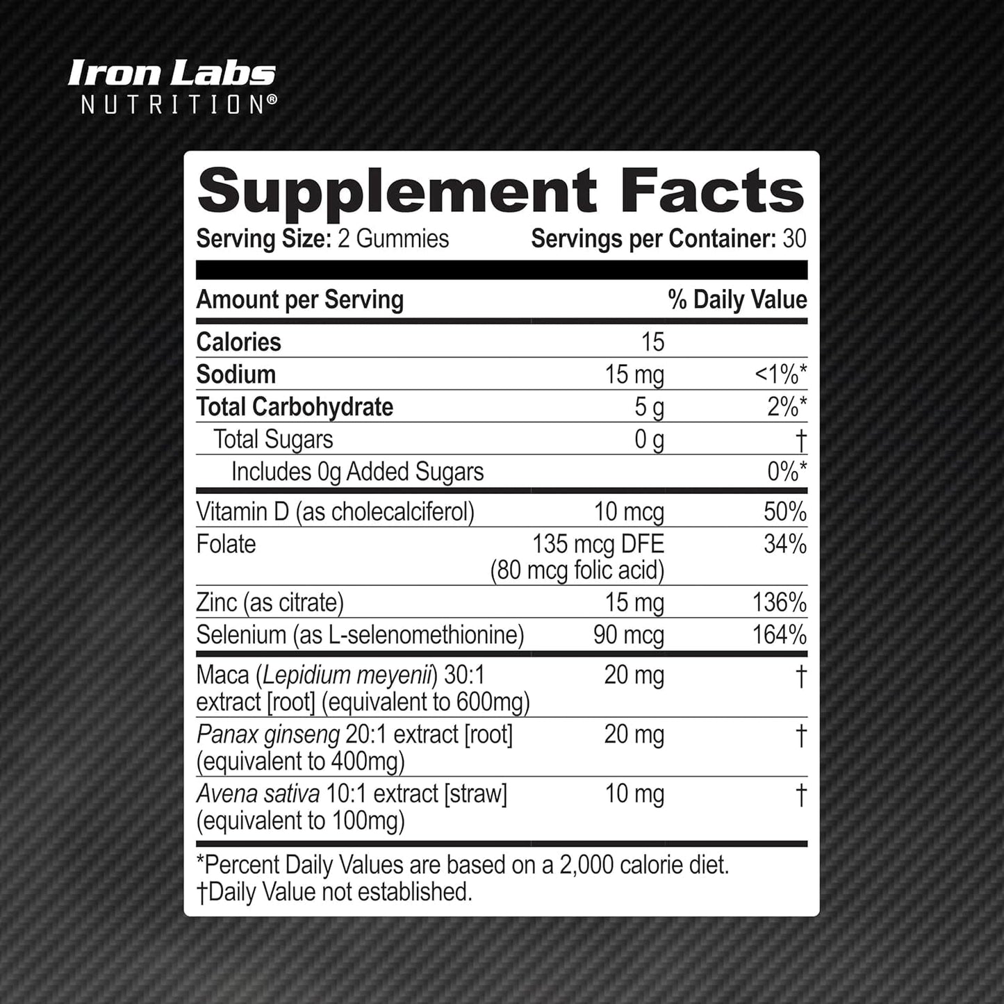 Iron Labs Nutrition Testo Gummies for Men (60 Gummies) - Mixed Berry Flavor
