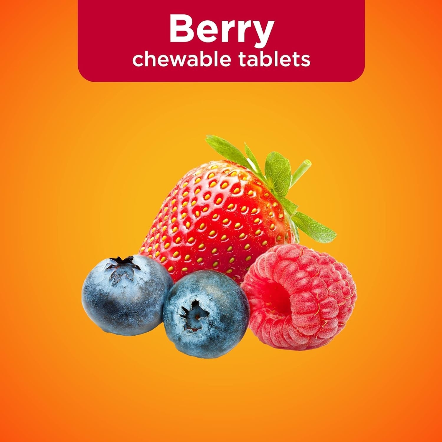Amazon Basic Care Immune Support Berry Chew Tablets, 116 Count