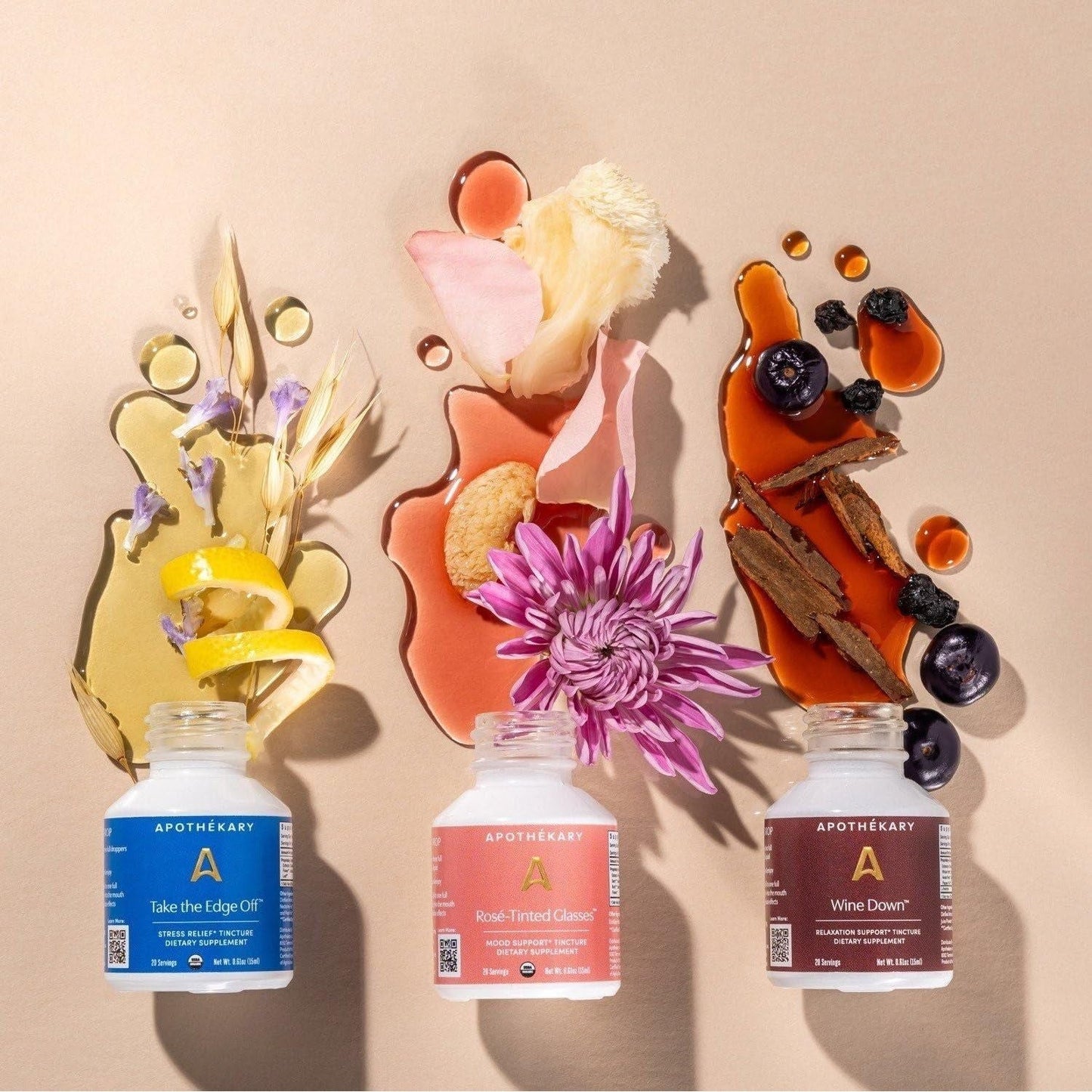 Apothékary Free Spirit Minis Set 3 Bottles,15 Servings per Bottle