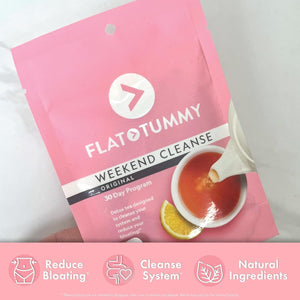 Flat Tummy Weekend Cleanse Tea - All Natural Colon Cleanse 30 Day Program