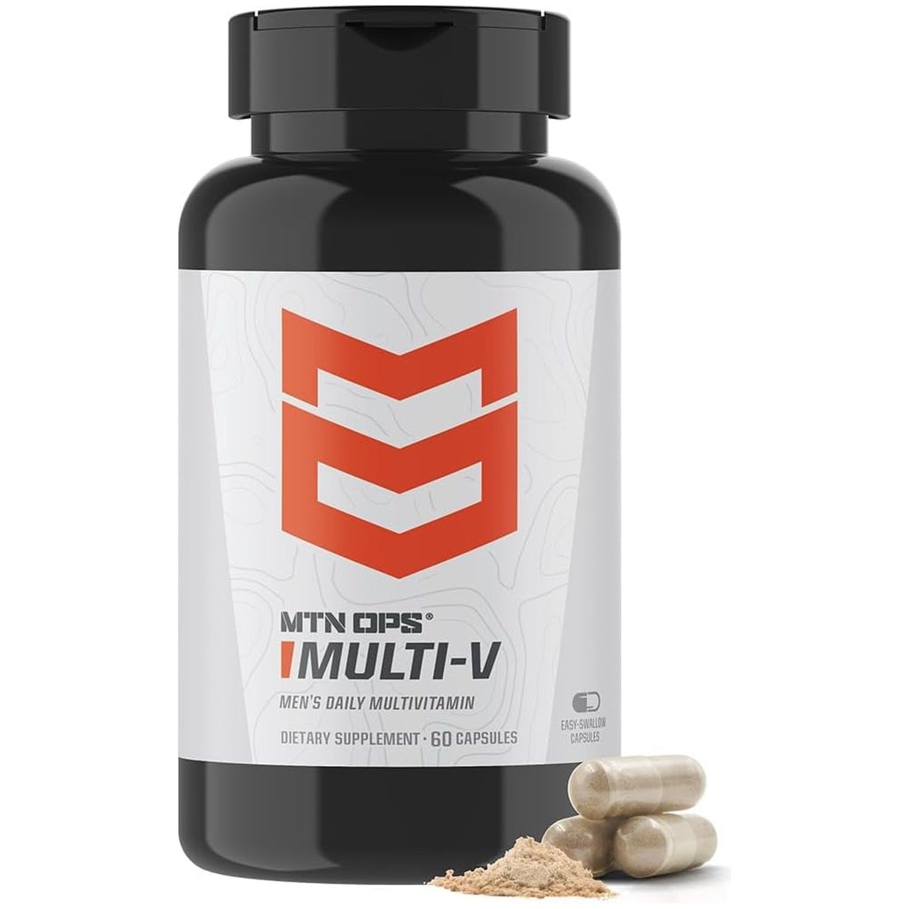 MTN OPS Multi-V Mens Multivitamin Capsules, Essential Daily Vitamin Complex, 30 Servings