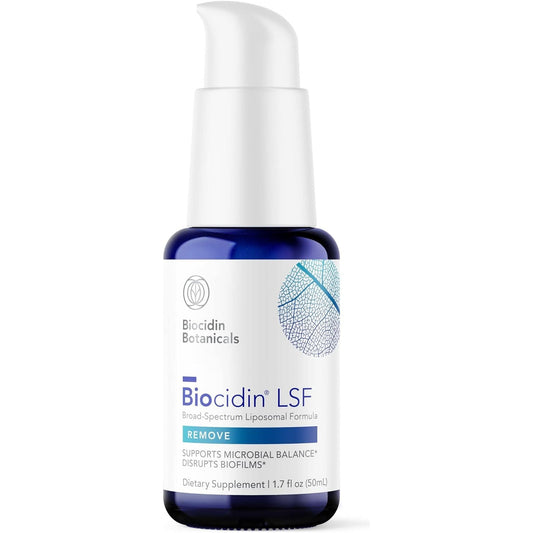 Bio-Botanical Research Biocidin Gut Cleanse + Digestive Health Formula - LSF Liposomal Liquid - Biofilm Disruptor with 18 Herbal Gut Health Supplements - Bioavailable for Optimal Absorption (50 Ml)