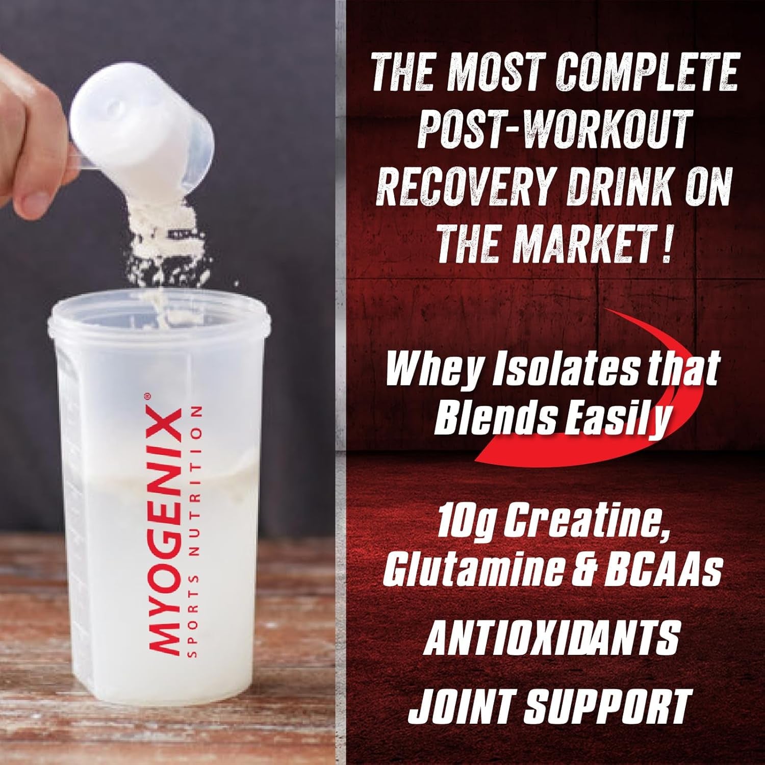 MYOGENIX Aftershock Post Workout, Muscle Growth Whey Protein Powder - Pina Colada 3 LBS