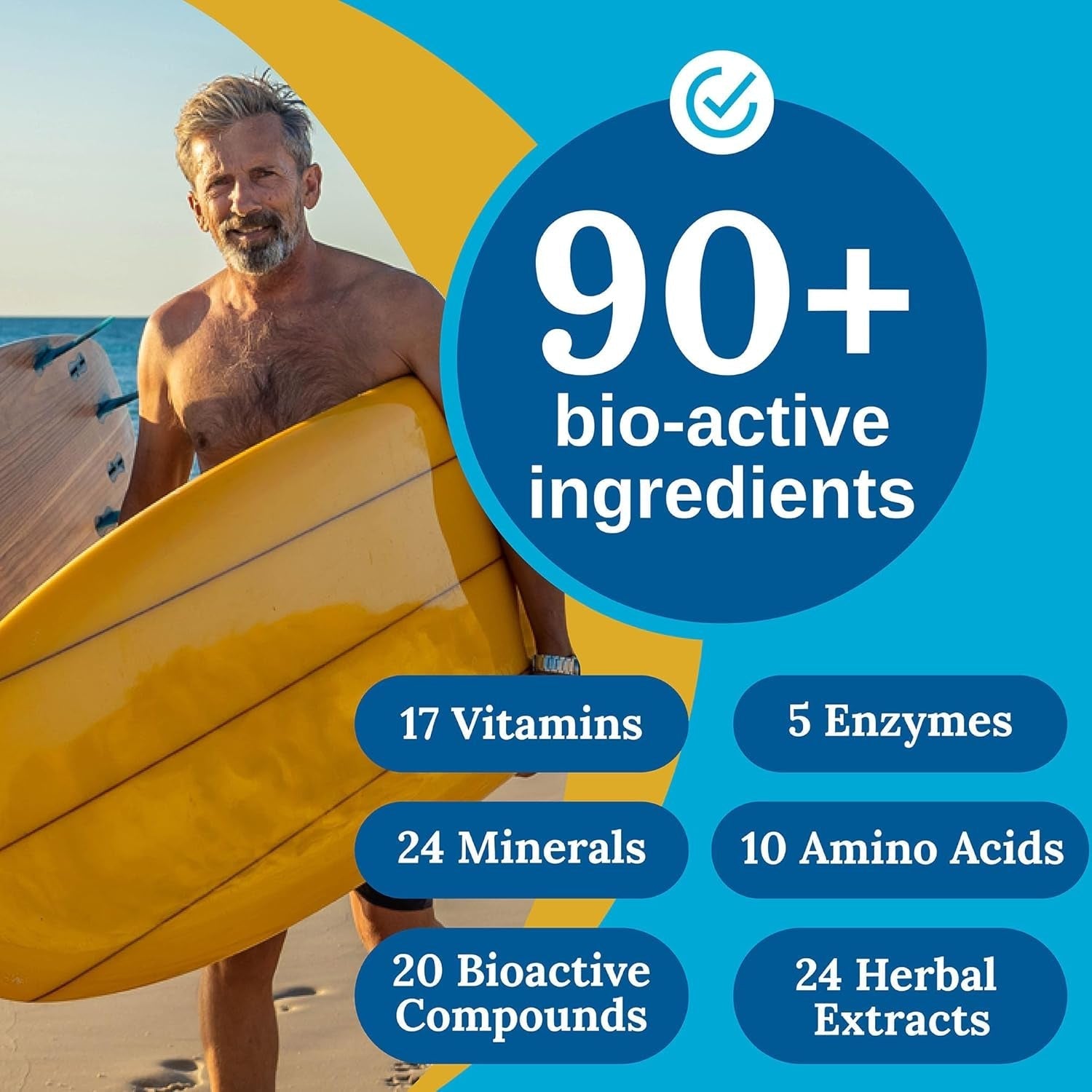 Xtendlife Total Balance Men'S Premium Extra Strength Daily Multivitamin & Mineral - 30 Day Supply