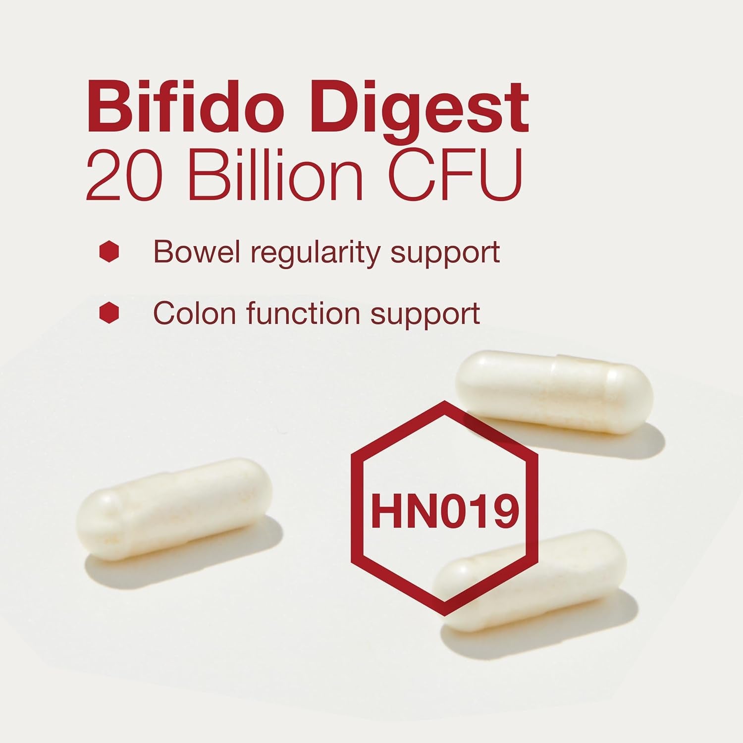 Protocol Bifido Digest - 20 Billion CFU - GI Support* - Dairy Free, Egg Free & Non-Gmo - 60 Veg Capsules