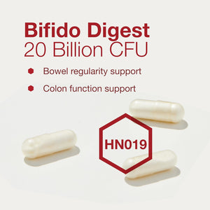 Protocol Bifido Digest - 20 Billion CFU - GI Support* - Dairy Free, Egg Free & Non-Gmo - 60 Veg Capsules