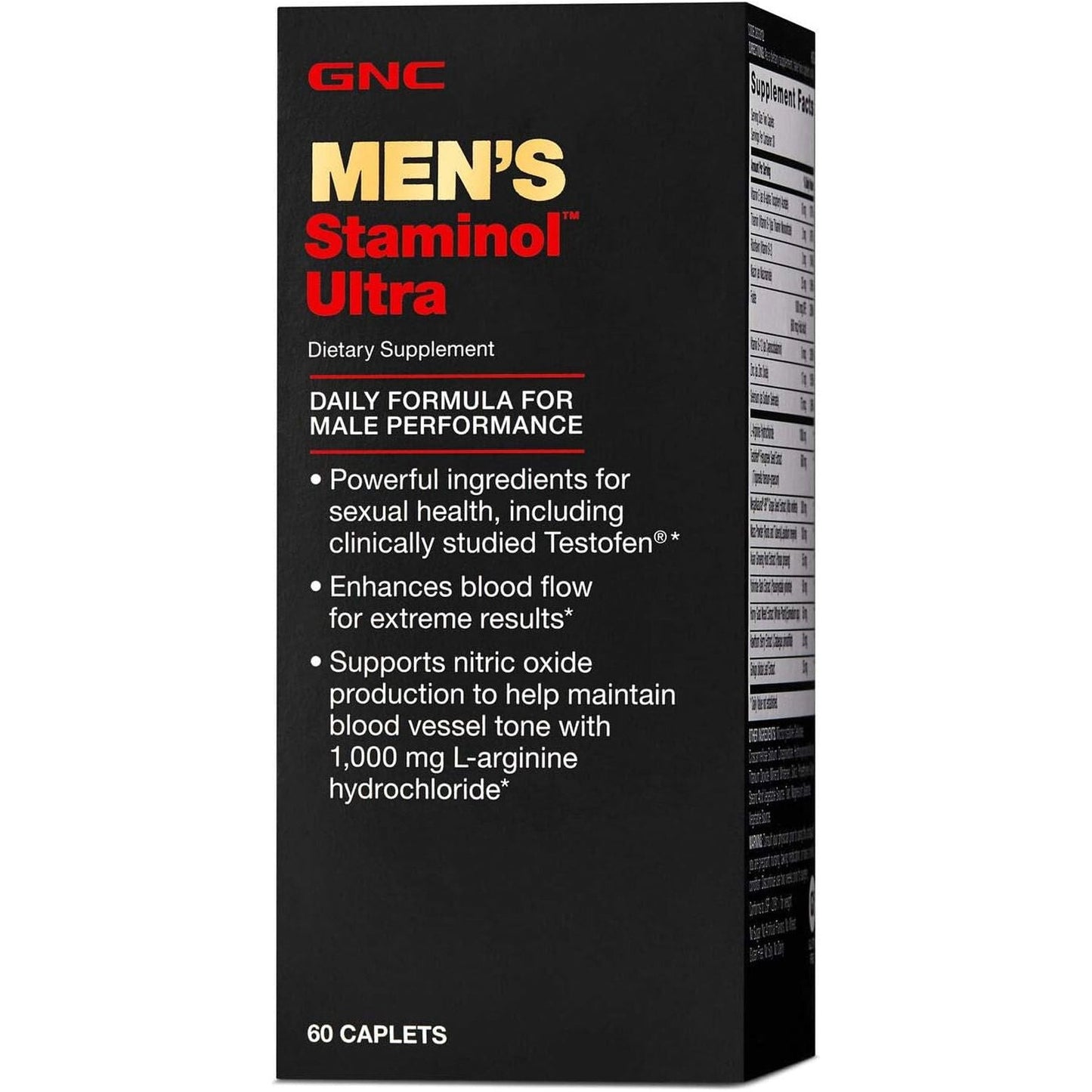 GNC Men'S Staminol Ultra, 60 Caplets, Supports Sexual Health and Vitality