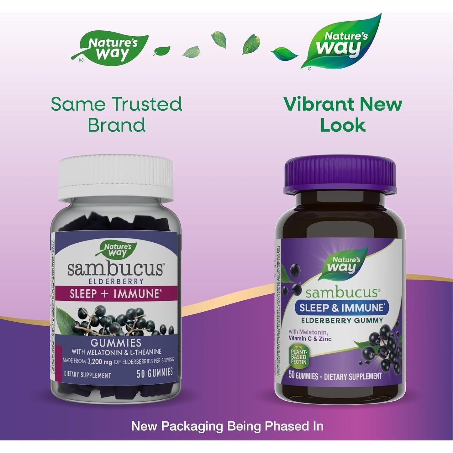Nature’S Way Sambucus Sleep + Immune* Elderberry 50 Gummies