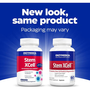 Enzymedica, Stem Xcell, Enzyme and Antioxidant Support for Brain and Cellular Health, 60 Capsules