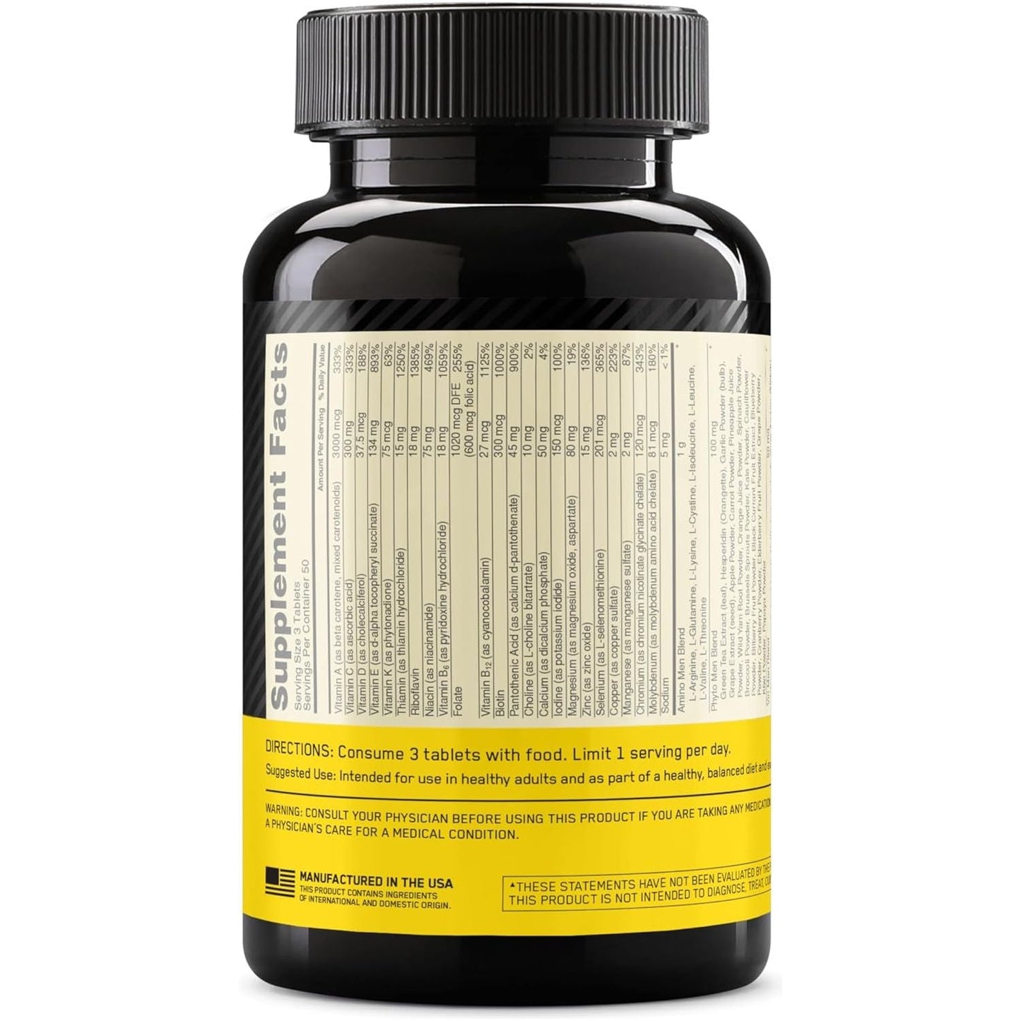 Optimum Nutrition Opti-Men for Immune Support Mens Daily Multivitamin Supplement, 150 Count