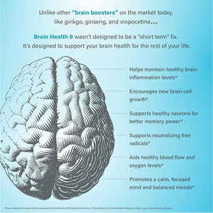 Organixx Powerful Brain Supplement to Support Brain Function, Clarity, Memory, Focus 60 Capsules