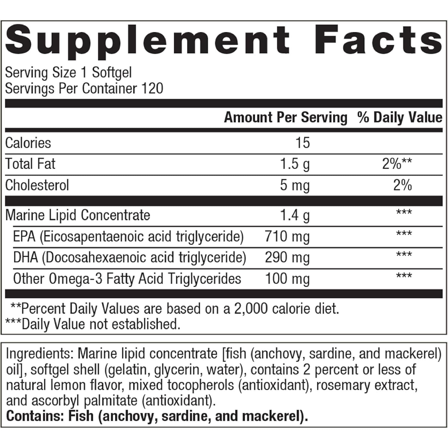 Metagenics Omegagenics EPA-DHA 1000Mg to Support Cardiovascular, Musculoskeletal and Immune System Health - 120 Softgels