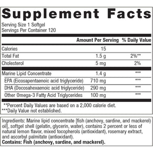 Metagenics Omegagenics EPA-DHA 1000Mg - Support Cardiovascular, Musculoskeletal and Immune System Health - 120 Softgels