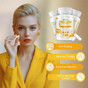 Mullein Leaf Extract 1530 MG, 15-In-1 Lung Cleanse - 60 Capsules