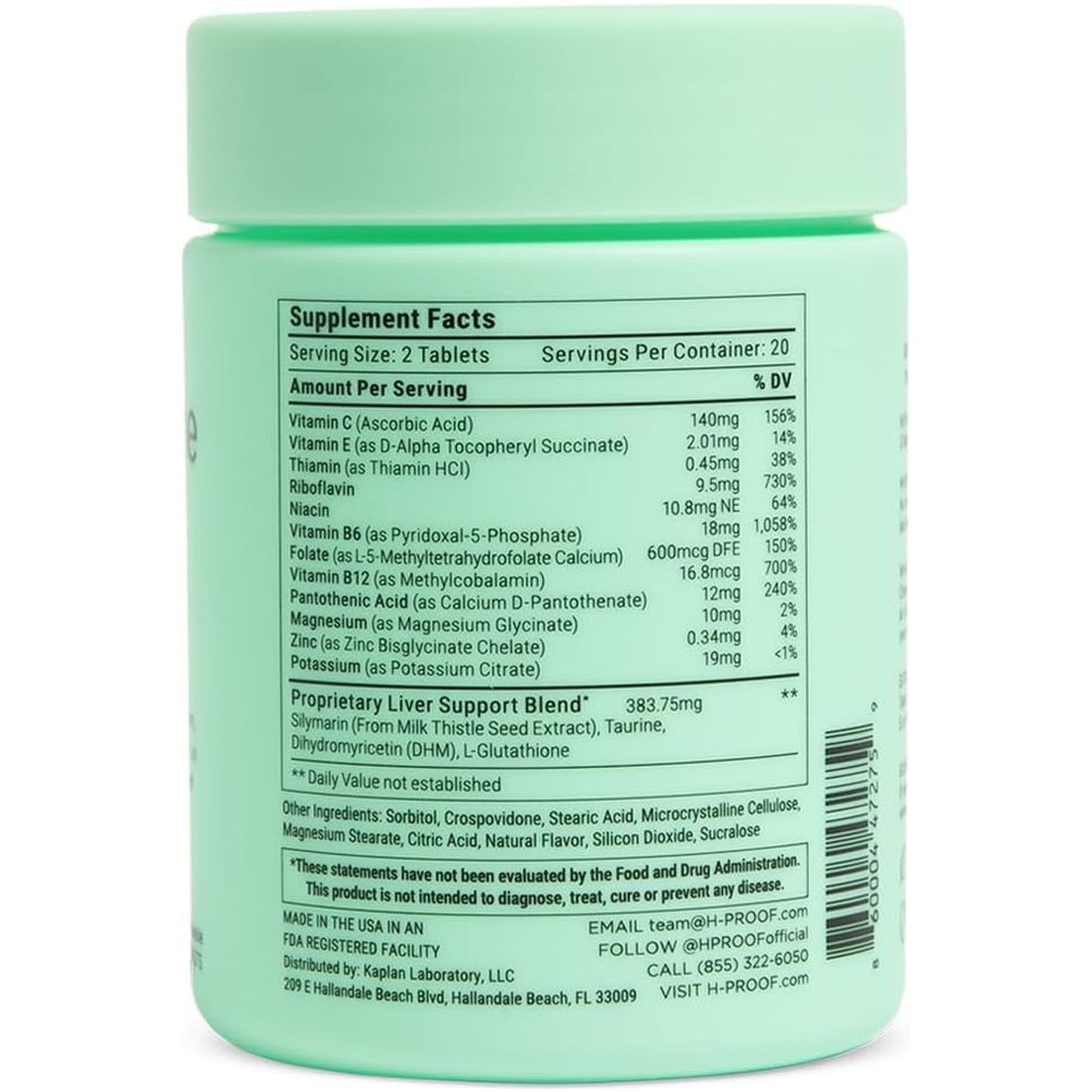 The Anytime You Drink Vitamin, Liver Health & Immunity Support - (20 Servings), Black Cherry Chewables