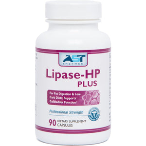 AST Enzymes Lipase-Hp plus  - Digestive Enzymes for Fat Digestion – 90 Vegetarian Capsules