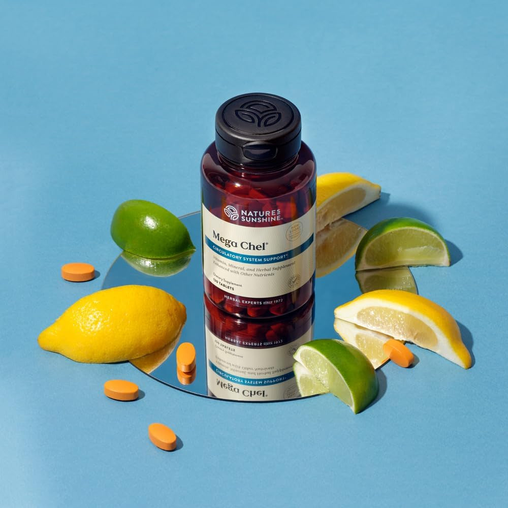 Nature'S Sunshine Mega-Chel, Complete Vitamin with Powerful Antioxidants, Herbs, Vitamins, Minerals, and Amino Acids 120 Tablets