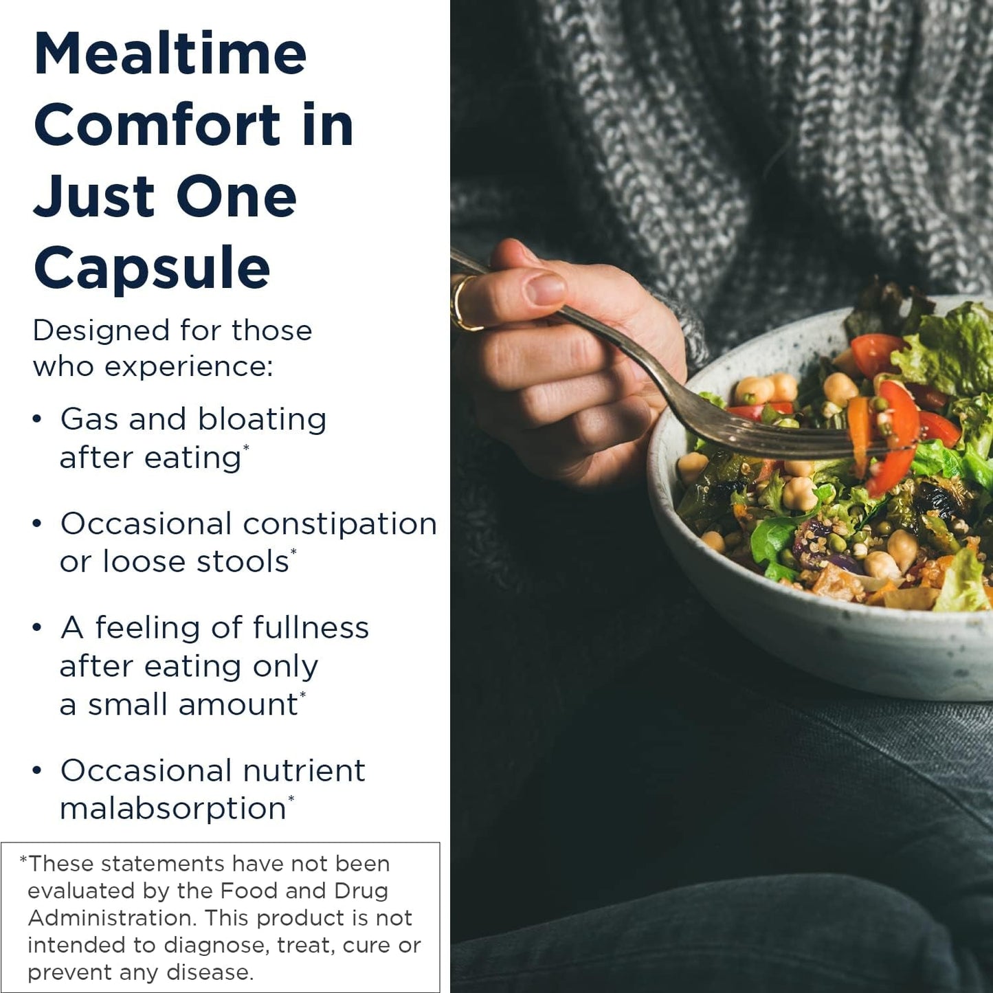 Designs for Health Digestzymes - Digestive Enzymes + Betaine Hydrochloride for Gas & Bloating Relief (60 Capsules)