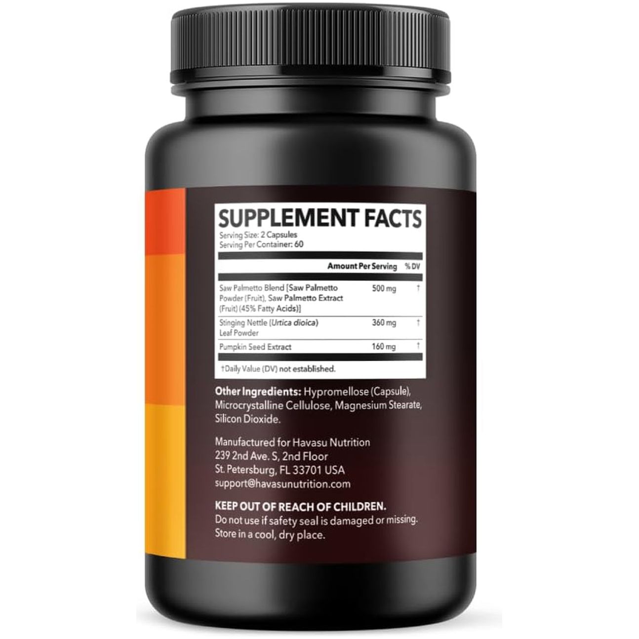 Saw Palmetto Supplement with Stinging Nettle and Pumpkin Seed Extract - DHT Blocker Urinary Health and Prostate Support for Men