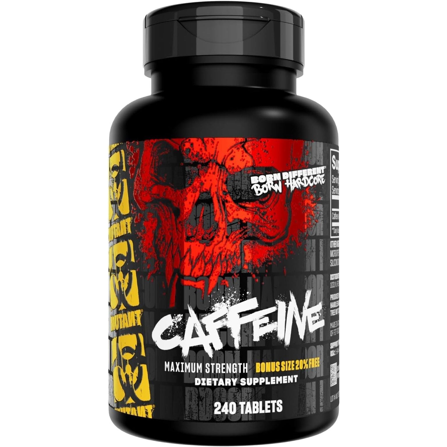 Mutant Caffeine Pills – Pharmaceutical-Grade Pure Caffeine Supplement 240 Tablets
