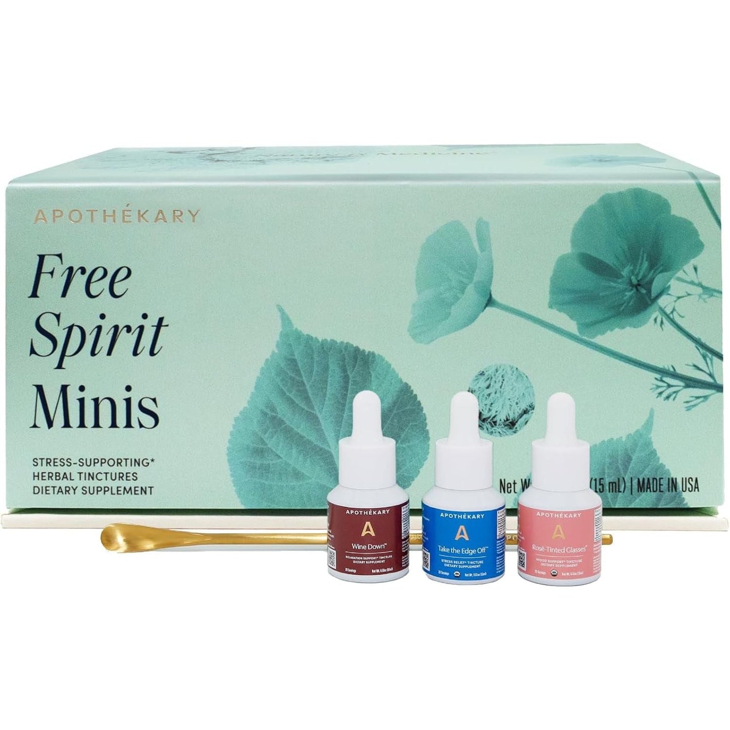 Apothékary Free Spirit Minis Set 3 Bottles,15 Servings per Bottle