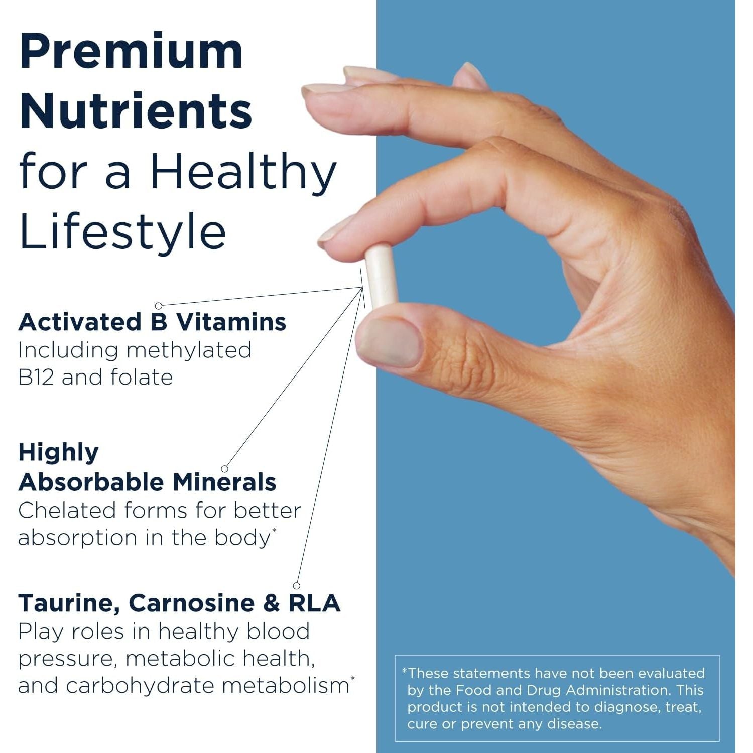 Designs for Health Metabolic Synergy - Multivitamin and Mineral Supplement (360 Capsules)