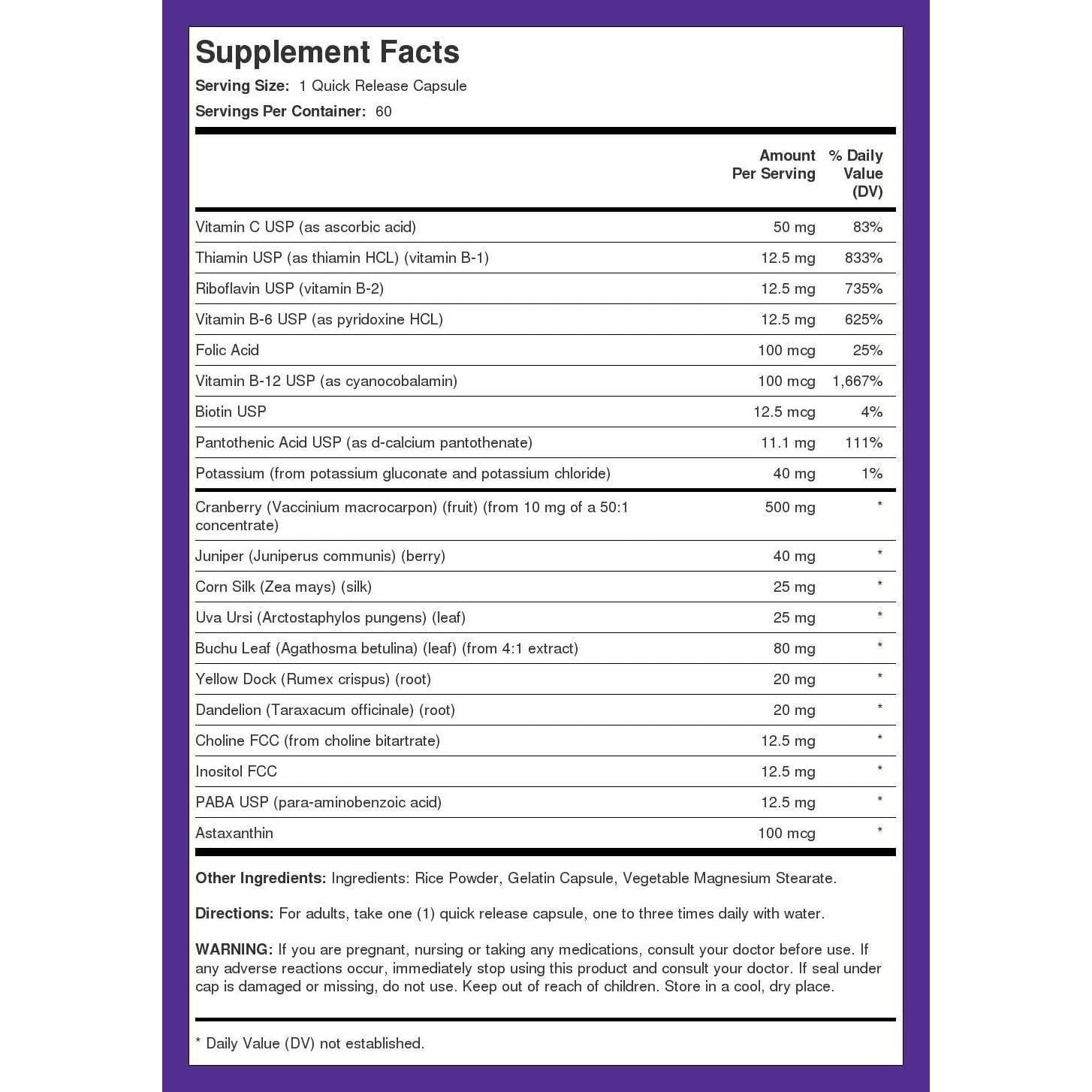 Piping Rock Kidney Support Supplement | 60 Capsules