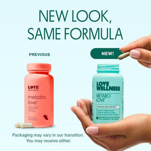 Love Wellness Metabolove | Metabolism Booster for Women Supplement - Combat Cravings 60 Count