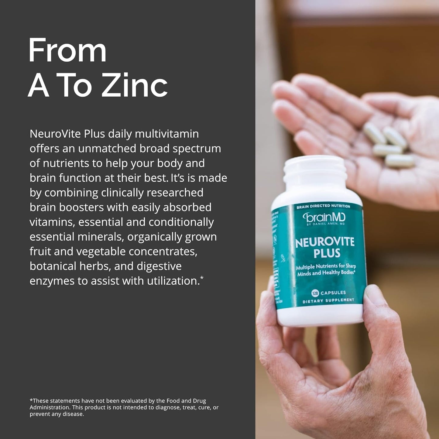 Dr Amen Brainmd Neurovite plus - Multivitamin & Mineral Supplement- 30 Servings