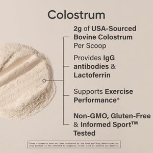Sports Research® Colostrum Powder – Formulated to Support Workout Performance, Immunity & Gut Health 75 Servings