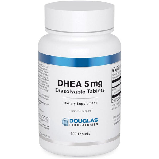 Douglas Laboratories DHEA 5 Mg Dissolvable Tablets - Supports Hormone Balance, Immunity, Brain, Bone Health & Metabolism* 100 Tablets