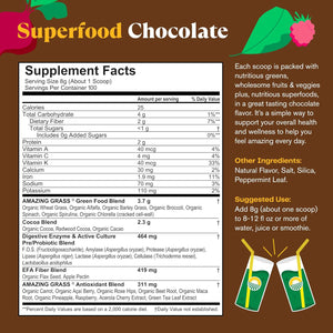 Amazing Grass Greens Superfood Powder: Greens Powder with Digestive Enzymes & Probiotics,100 Servings