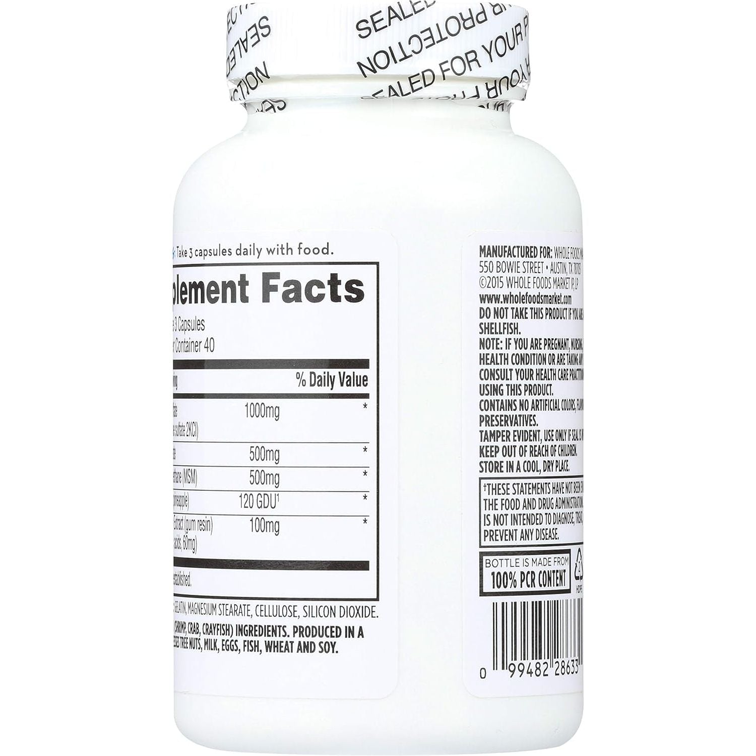 365 Everyday Value, Glucosamine Chondroitin & MSM, 120 Ct