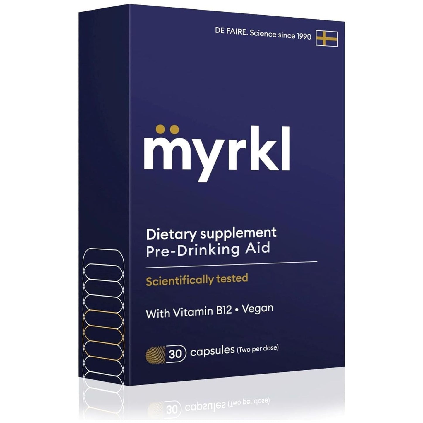 Unique Pre-Drinking Supplement for Liver Health Support, Helps Morning Energy 30 Capsules