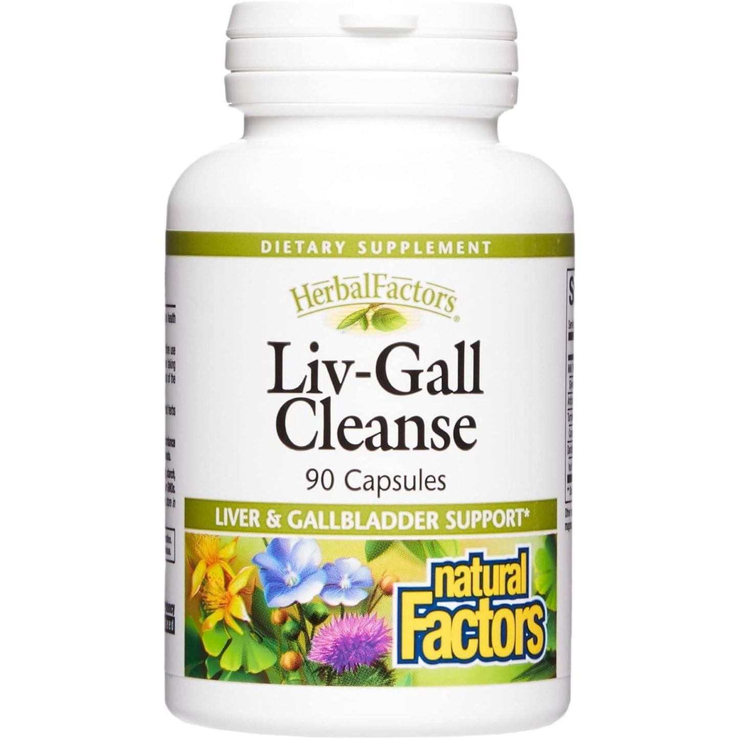 Herbalfactors by Natural Factors, Liv-Gall Cleanse, Supports Liver and Gallbladder Health, 90 Capsules