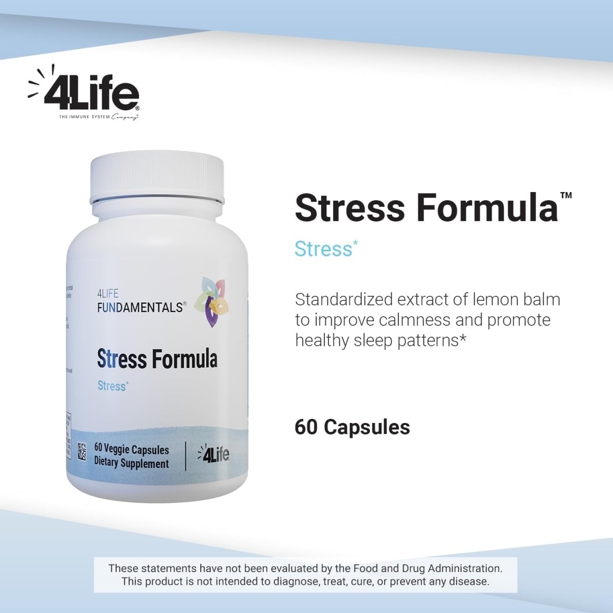 4Life Stress Formula - Supports Nervous System & Sleep 60 Capsules - Suppviv