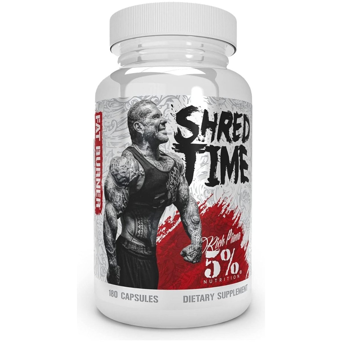 5% Nutrition Shred Time Fat Burner 30 Servings (180 Capsules) - Suppviv