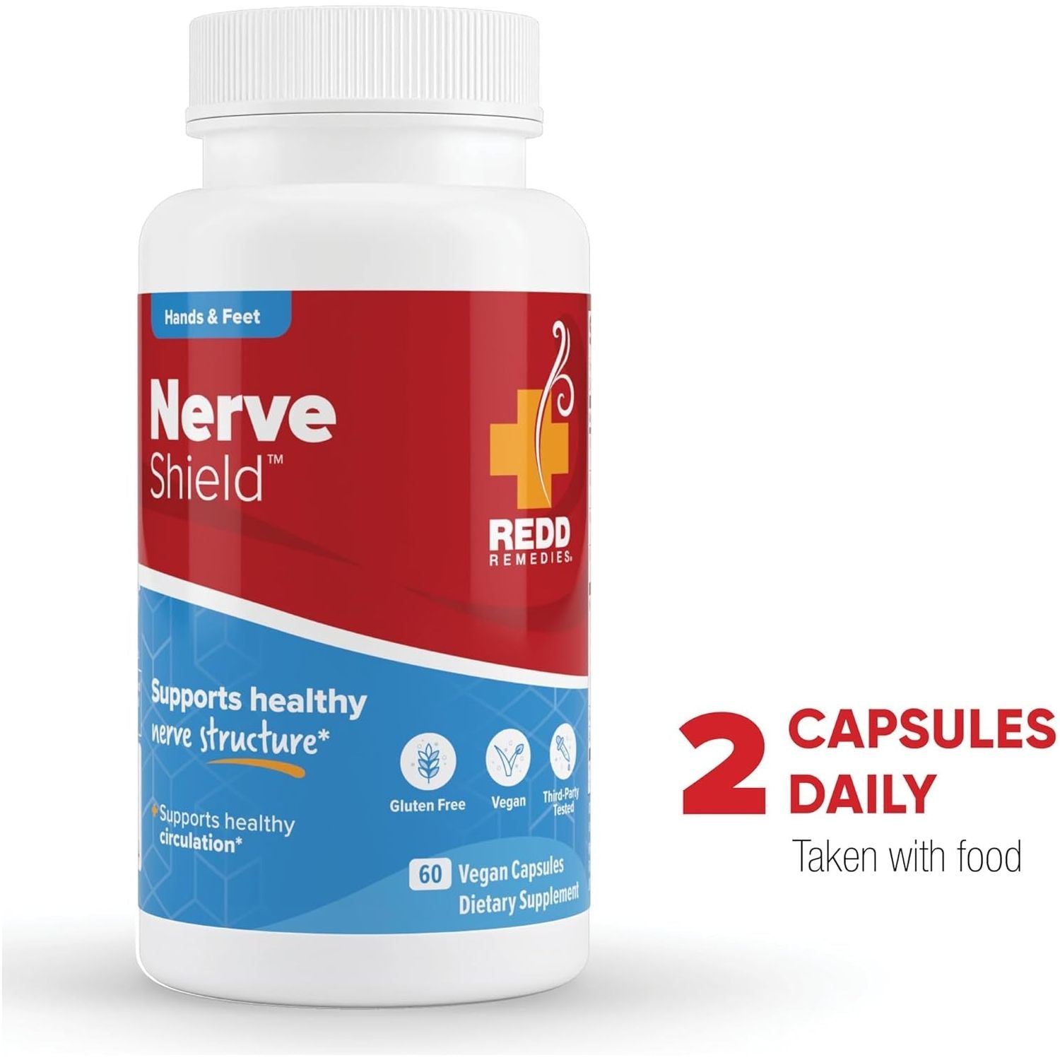 Redd Remedies, Nerve Shield, Supports Healthy Nerve Structure and Circulation, 120 Vegan Capsules