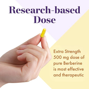 NAOMI Berberine 500Mg - Immune Support & Normal LDL Cholesterol and Triglyceride Support - 60 Veggie Capsules