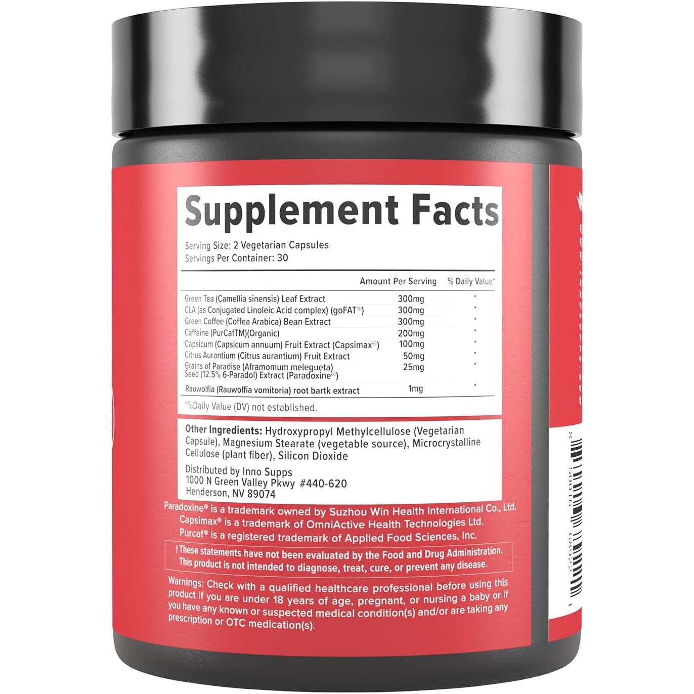 Inno Shred Fat Burner for Men and Women (60 Capsules) (With Stimulant)