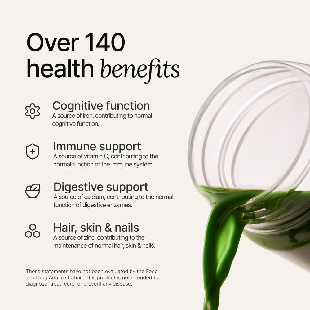 Huel Daily Greens | Superfood Greens Powder | 91 Vitamins, Minerals, and Wholefood-Sourced Ingredients 30 Servings