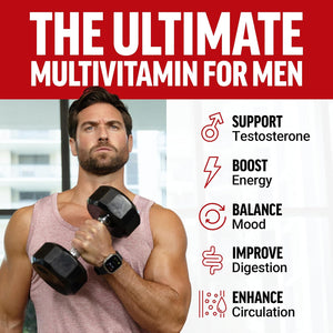 FORCE FACTOR Test X180 Multivitamin, Testosterone Booster Supplement, Support Muscle, Strength, Performance & Vitality 120 Tablets