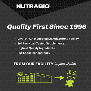 Nutrabio Multisport for Men - Multivitamin - 33 Vitamins, Minerals, Micronutrients (120 Vegetable Capsules)