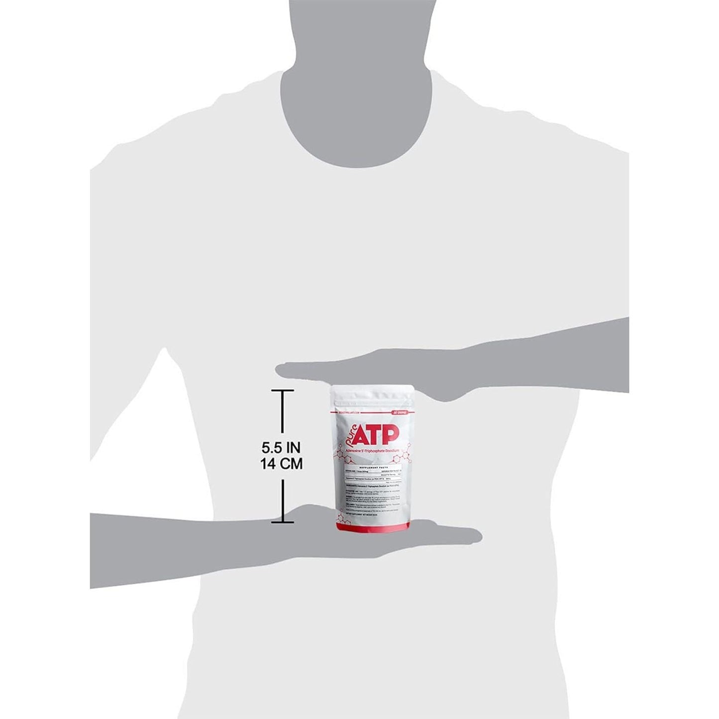 Bulkstimulants Pure ATP Adenosine Triphosphate Powder - Increase Energy, Endurance, Strength, Recovery & Muscle Pump 20 Grams