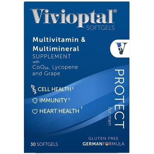 Vivioptal for Men, Multivitamin & Multimineral, Gluten Free, German Formula 30 Capsules
