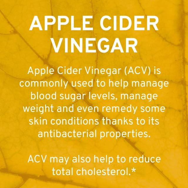 TRIO NUTRITION Apple Cider Vinegar Capsules with Green Tea for Body Cleanse, Immune, Weight Management & Metabolism Support*