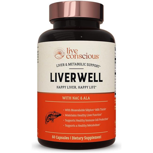 Liverwell Liver Cleanse, Rejuvenation, Metabolic Support - 60 Caps